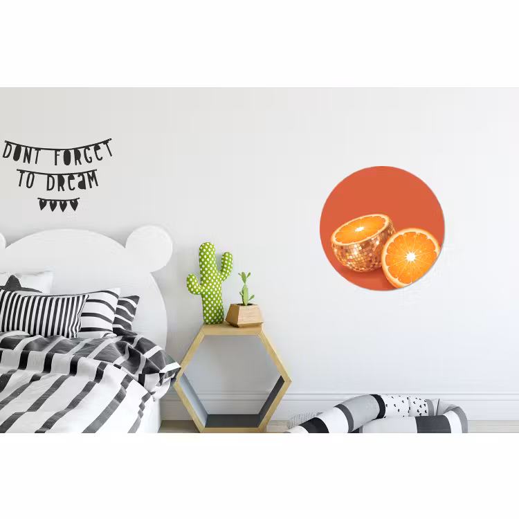 Wandcirkel - Aluminium - Fruit - Disco - Goud — 5