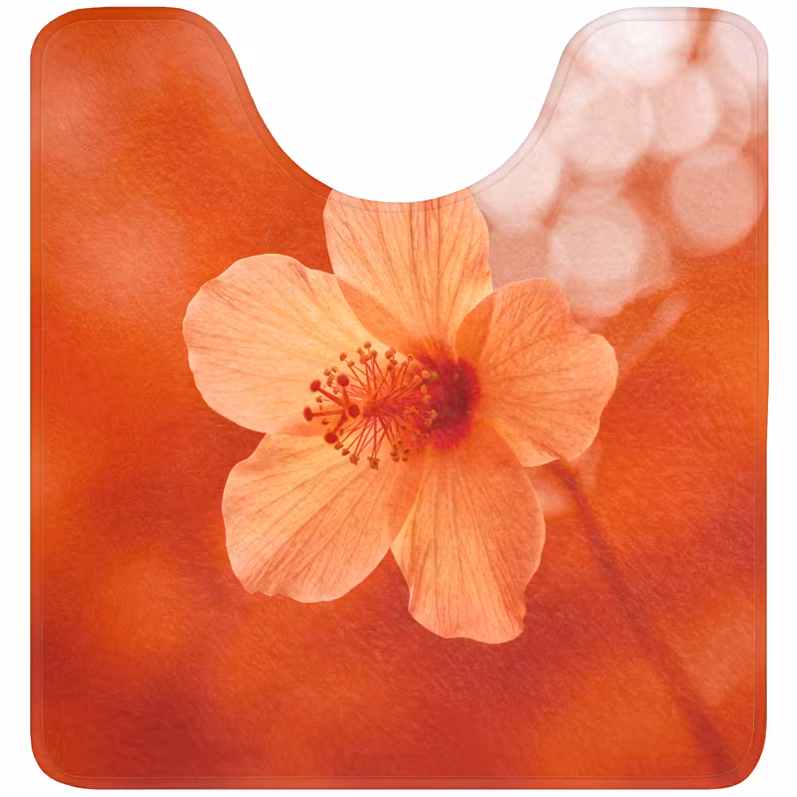 Wc Mat - Oranje bloem - Macro — 1