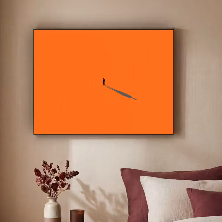 Art Frame - Persoon - Schaduw - Oranje — 3