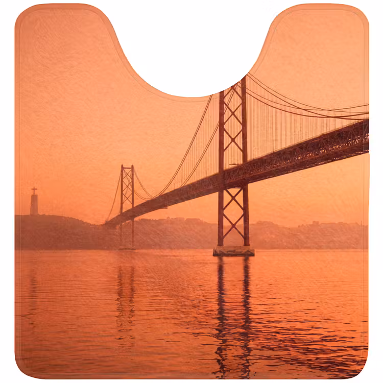 Wc Mat - Brug - Water - Oranje — 1
