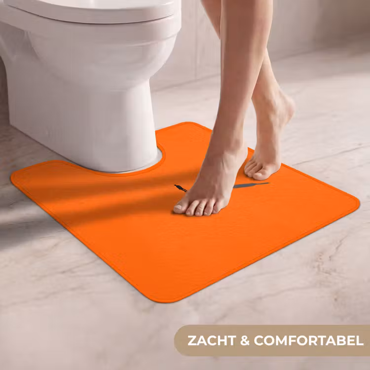 Wc Mat - Persoon - Schaduw - Oranje — 5