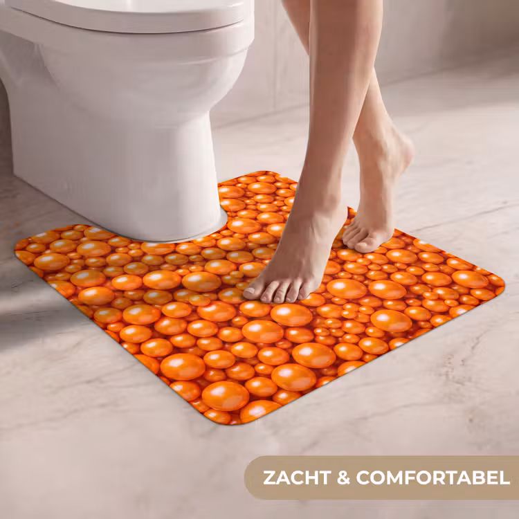 Wc Mat - Snoep - Oranje - Patroon — 5