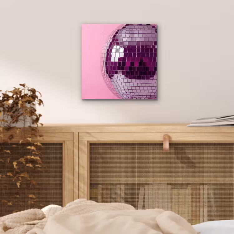 Aluminium schilderij - Spiegelbal - Zilver - Modern — 4