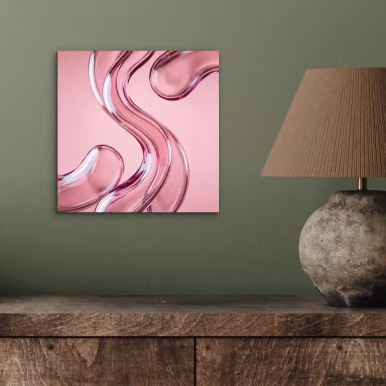 Aluminium schilderij - Vorm - Abstract - Roze — 3