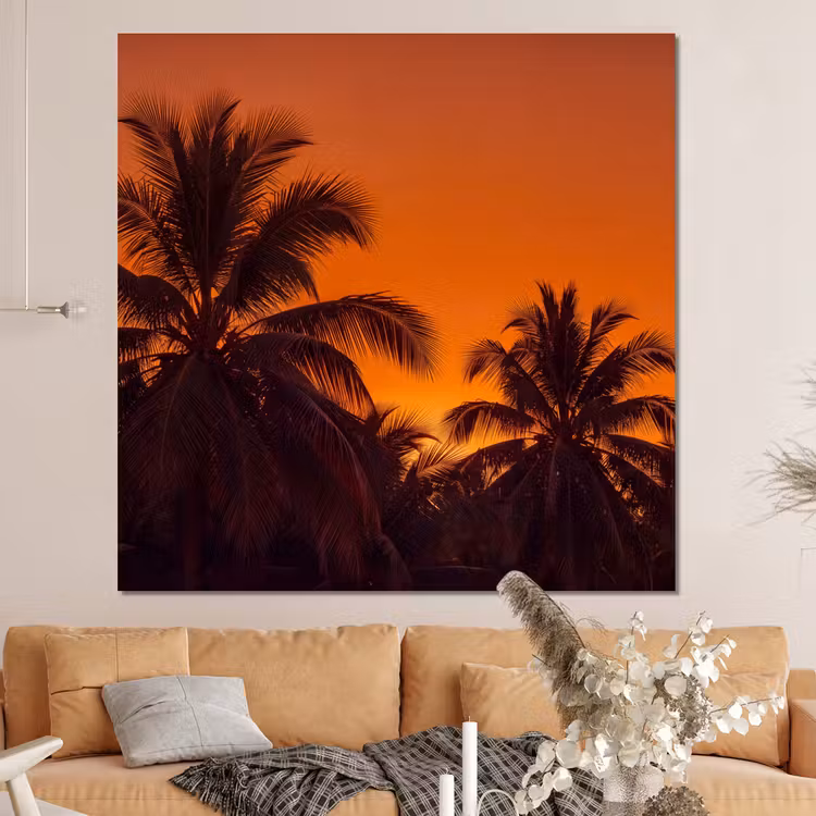 Forex - Palmen - Zonsondergang - Oranje — 4