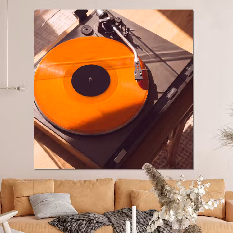 Forex - Platenspeler - Oranje - Muziek — 4