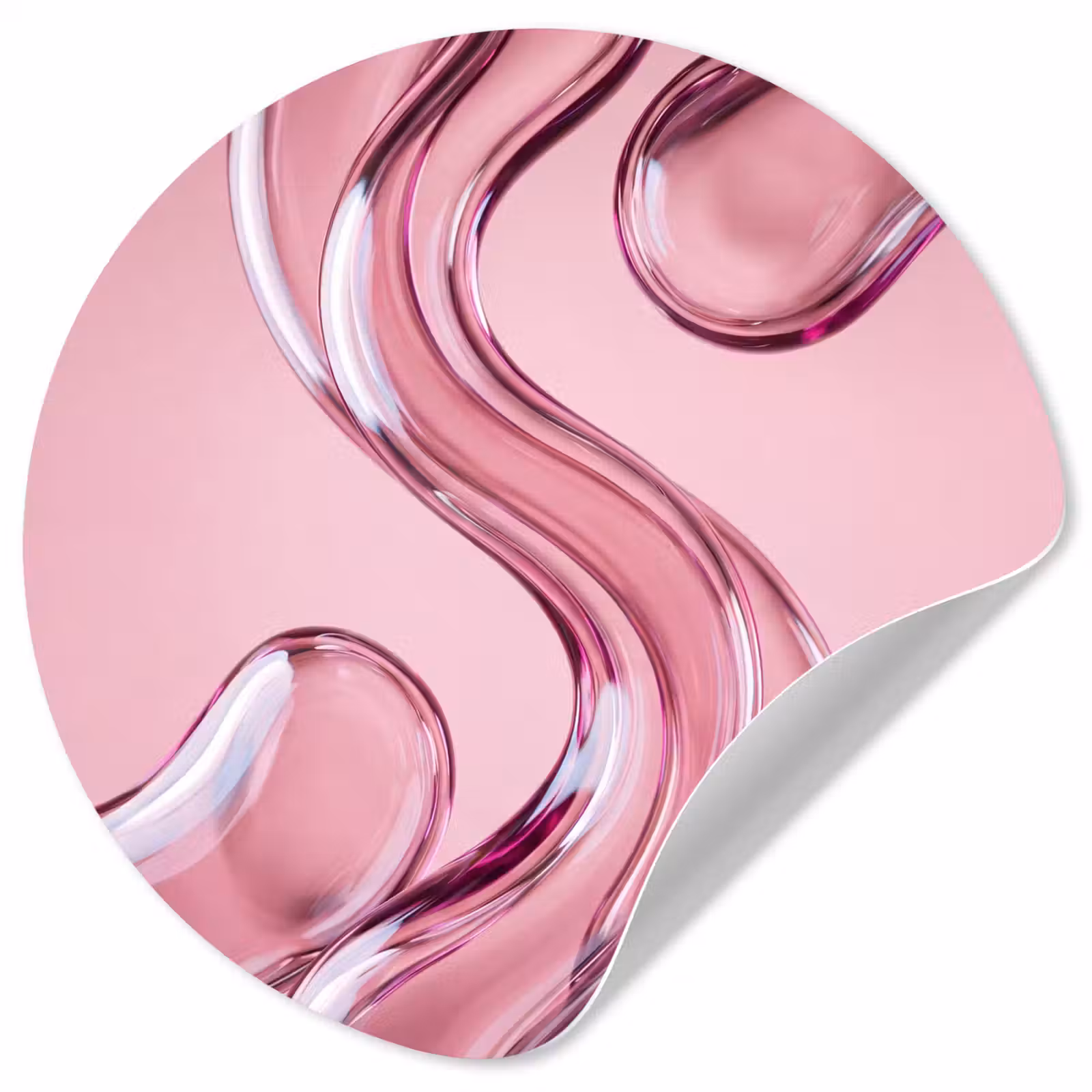 Behangcirkel - Vorm - Abstract - Roze — 1