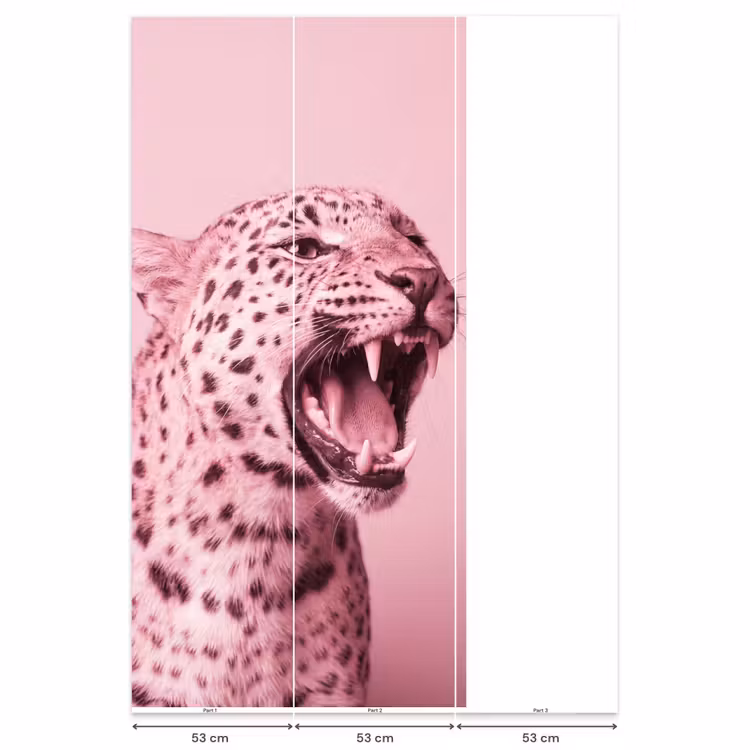 Behang - Roze kat - Modern β 6