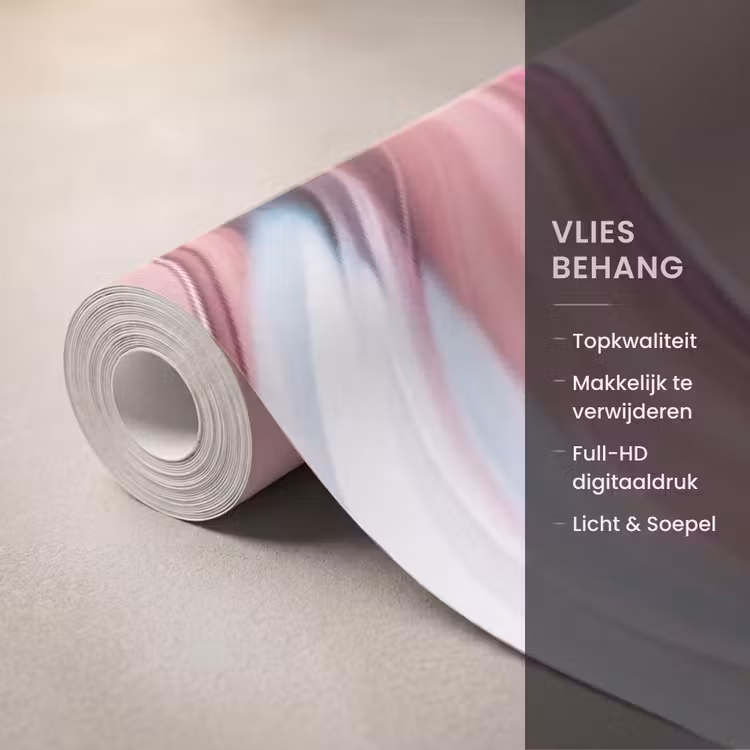 Behang - Vorm - Abstract - Roze β 3