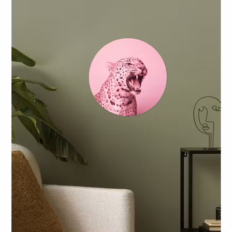 Behangcirkel - Roze kat - Modern — 3