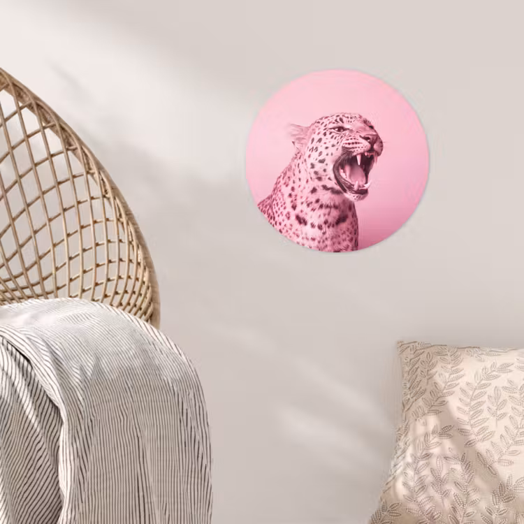 Behangcirkel - Roze kat - Modern — 5