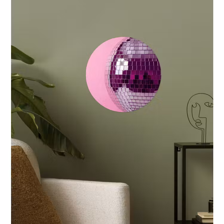 Behangcirkel - Spiegelbal - Zilver - Modern — 3