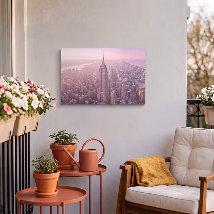 Buiten canvas - Stad - Gebouw - Roze — 3