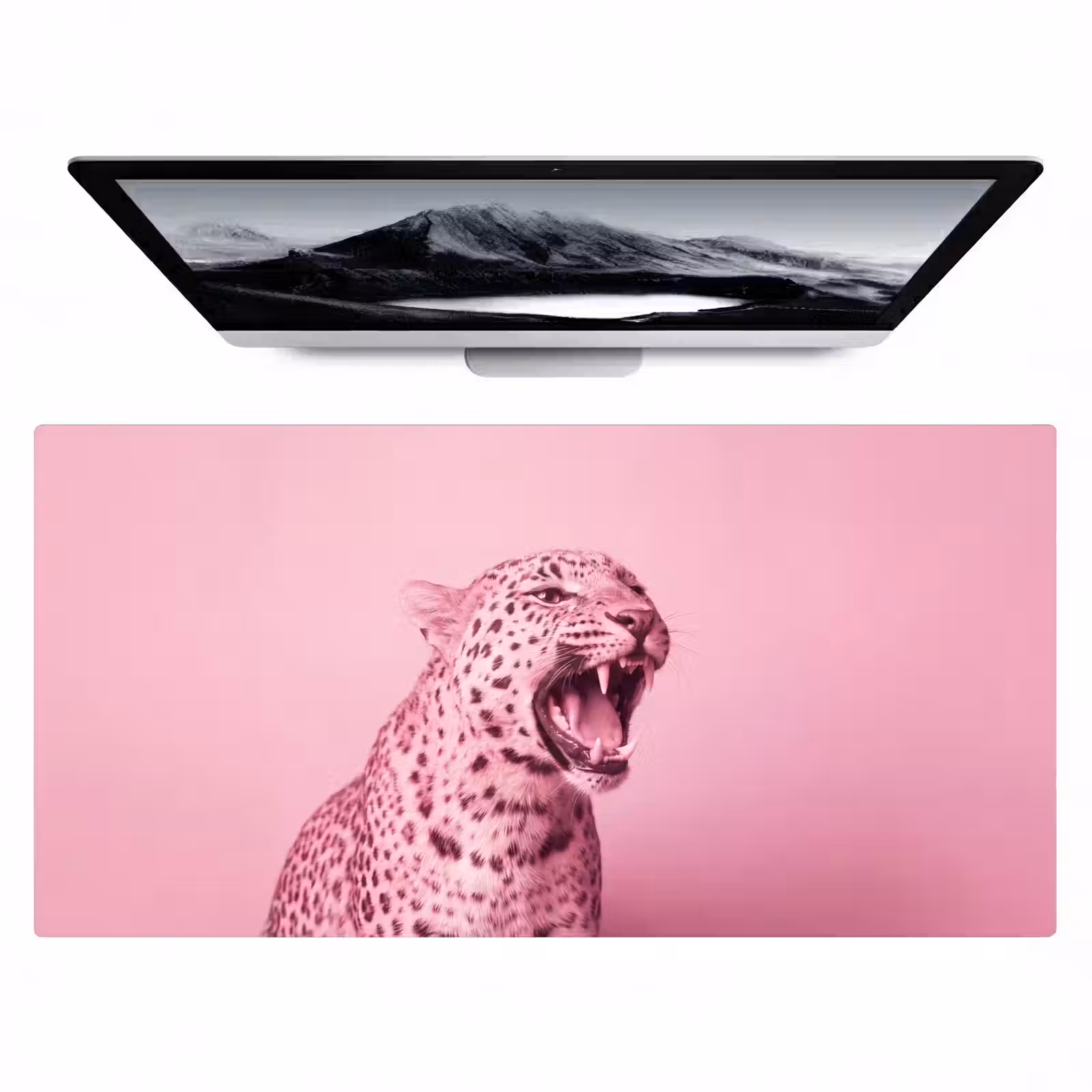 Bureau onderlegger - Roze kat - Modern — 1