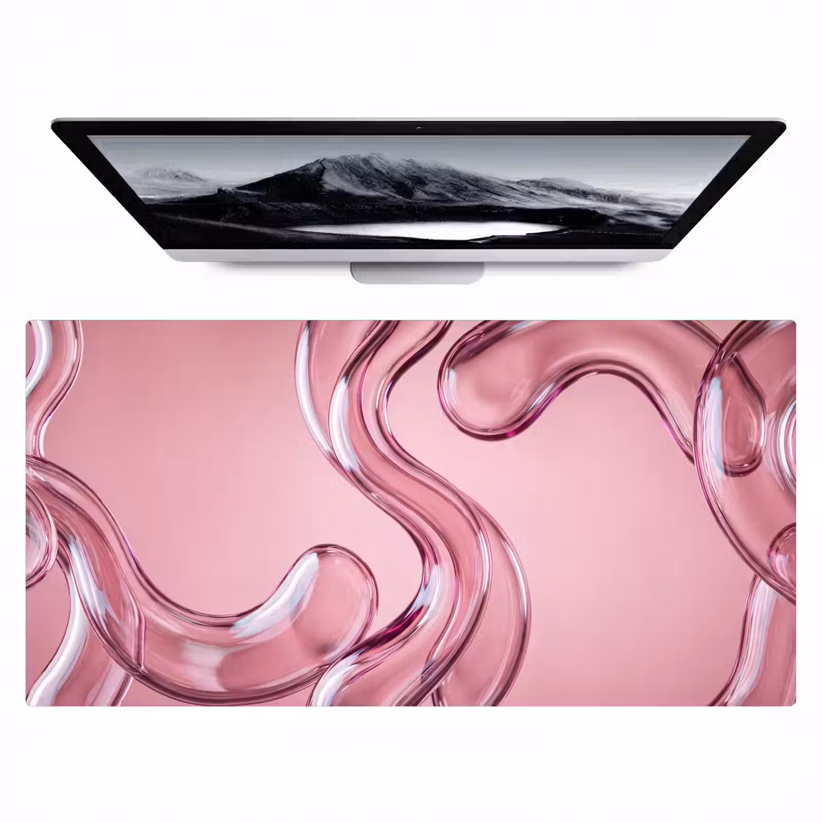 Bureau onderlegger - Vorm - Abstract - Roze — 1