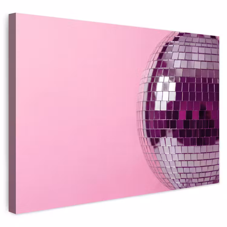 Buiten canvas - Spiegelbal - Zilver - Modern — 1