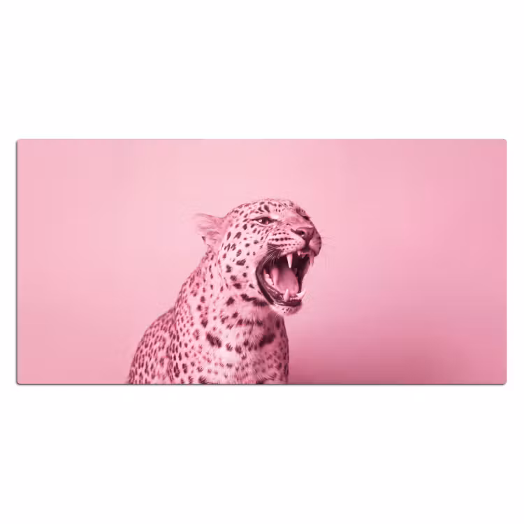 Bureau onderlegger - Roze kat - Modern — 2