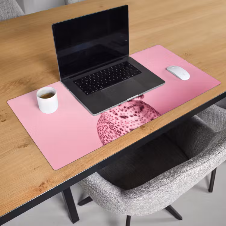 Bureau onderlegger - Roze kat - Modern — 3