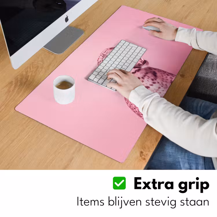 Bureau onderlegger - Roze kat - Modern — 6