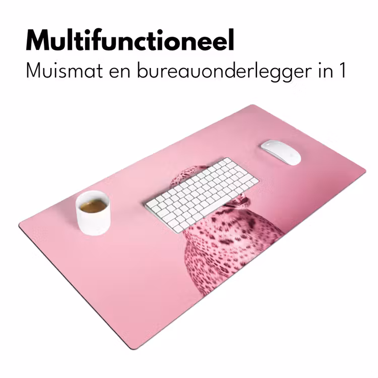 Bureau onderlegger - Roze kat - Modern — 7