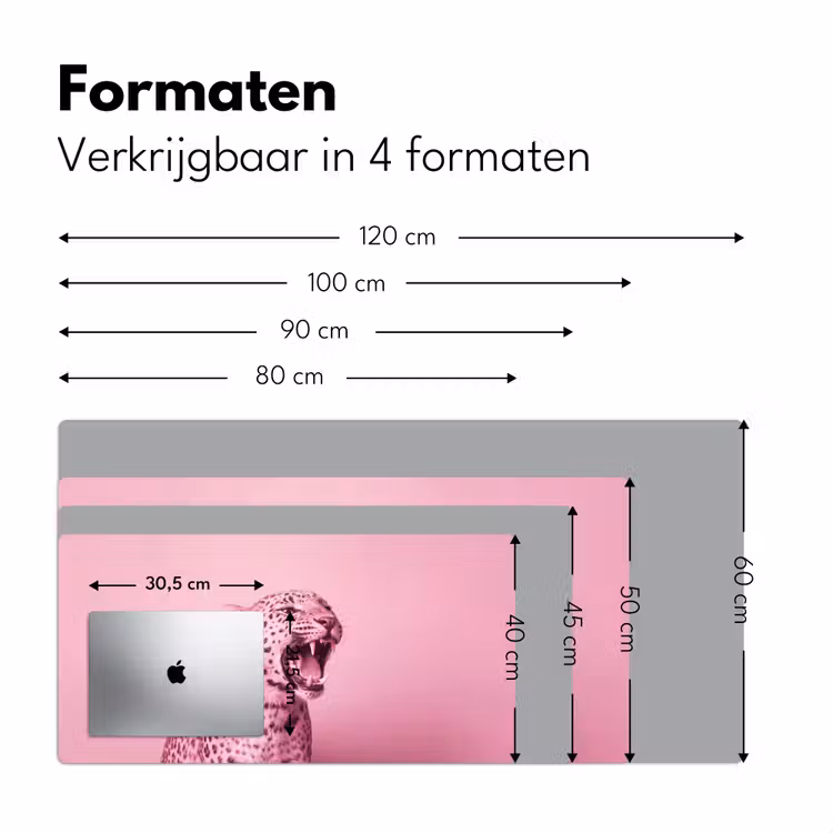 Bureau onderlegger - Roze kat - Modern — 8