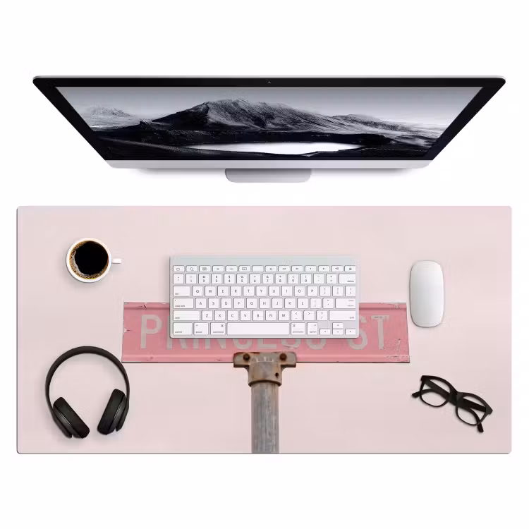 Bureau onderlegger - Roze straatnaambord - Stad — 4