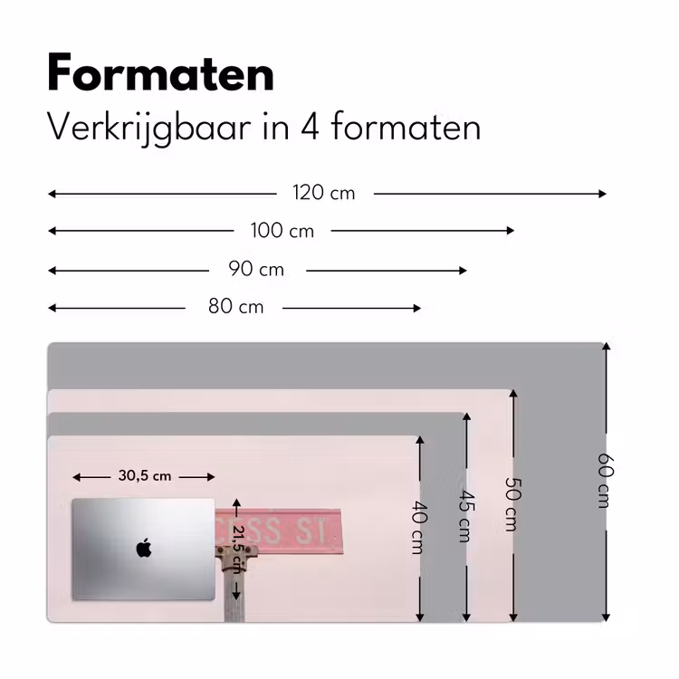 Bureau onderlegger - Roze straatnaambord - Stad — 8