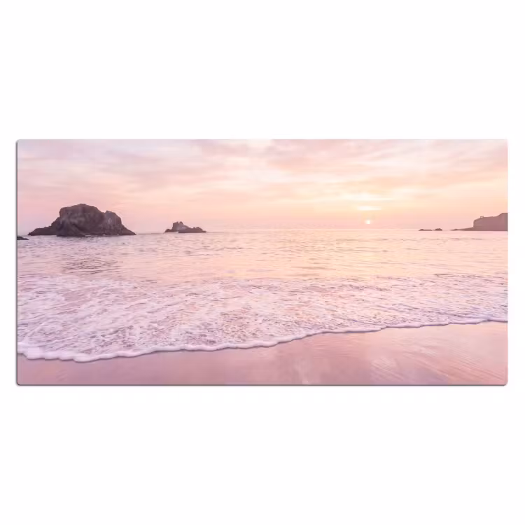 Bureau onderlegger - Strand - Zonsondergang - Roze — 2