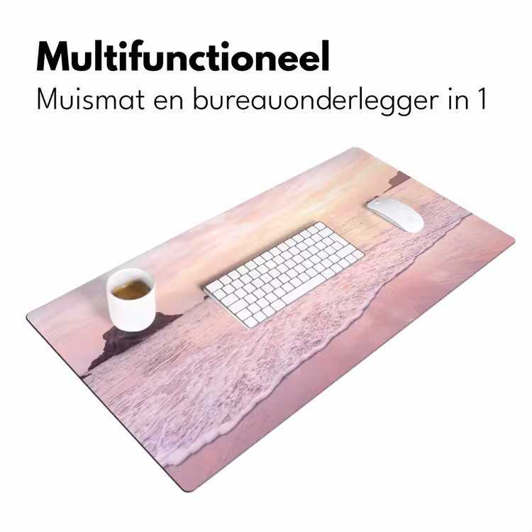 Bureau onderlegger - Strand - Zonsondergang - Roze — 7