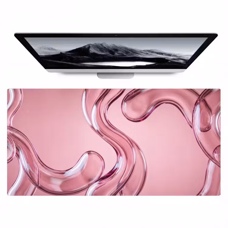 Bureau onderlegger - Vorm - Abstract - Roze — 1