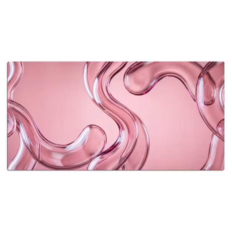 Bureau onderlegger - Vorm - Abstract - Roze — 2