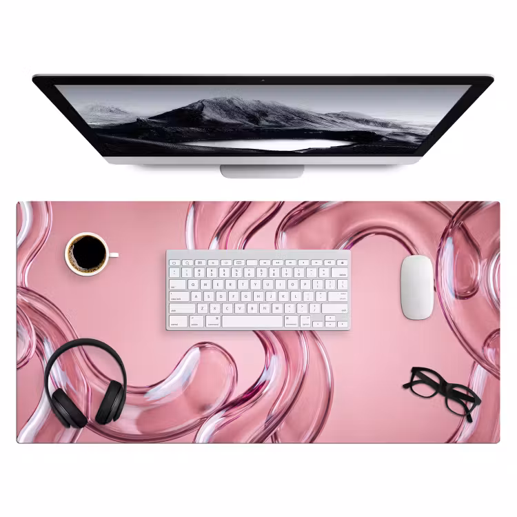 Bureau onderlegger - Vorm - Abstract - Roze — 4