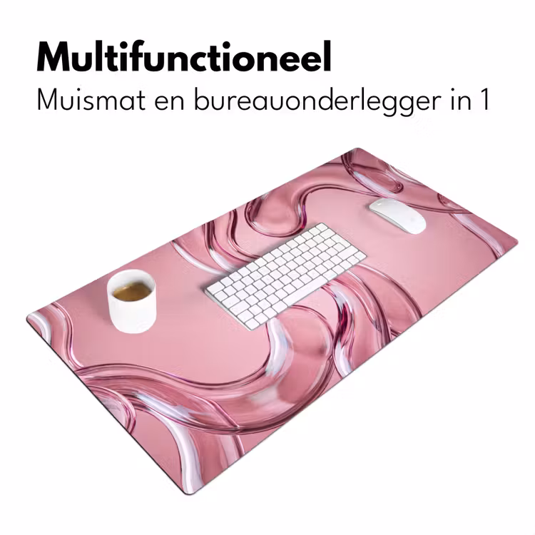 Bureau onderlegger - Vorm - Abstract - Roze — 7