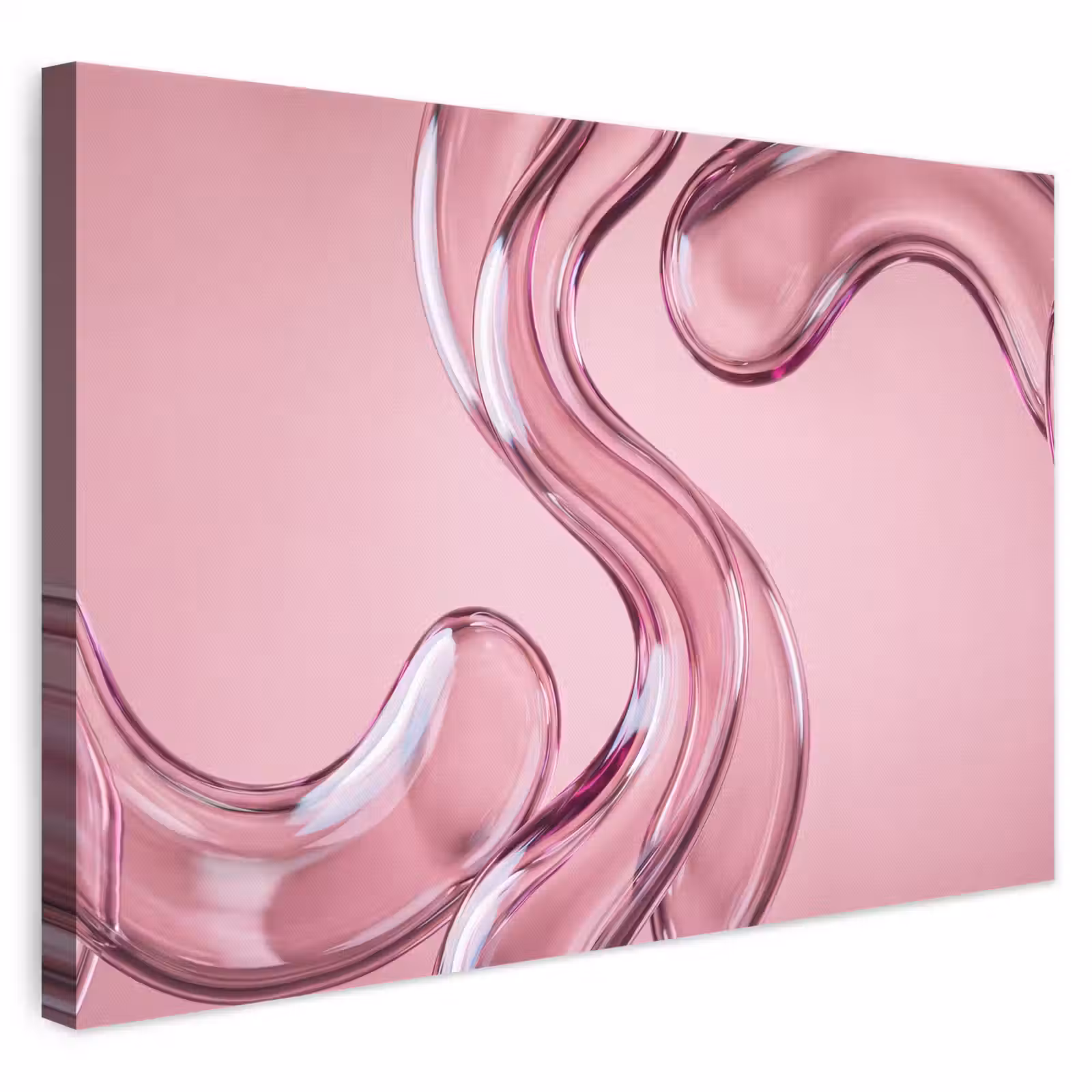 Canvas schilderij - Vorm - Abstract - Roze — 1