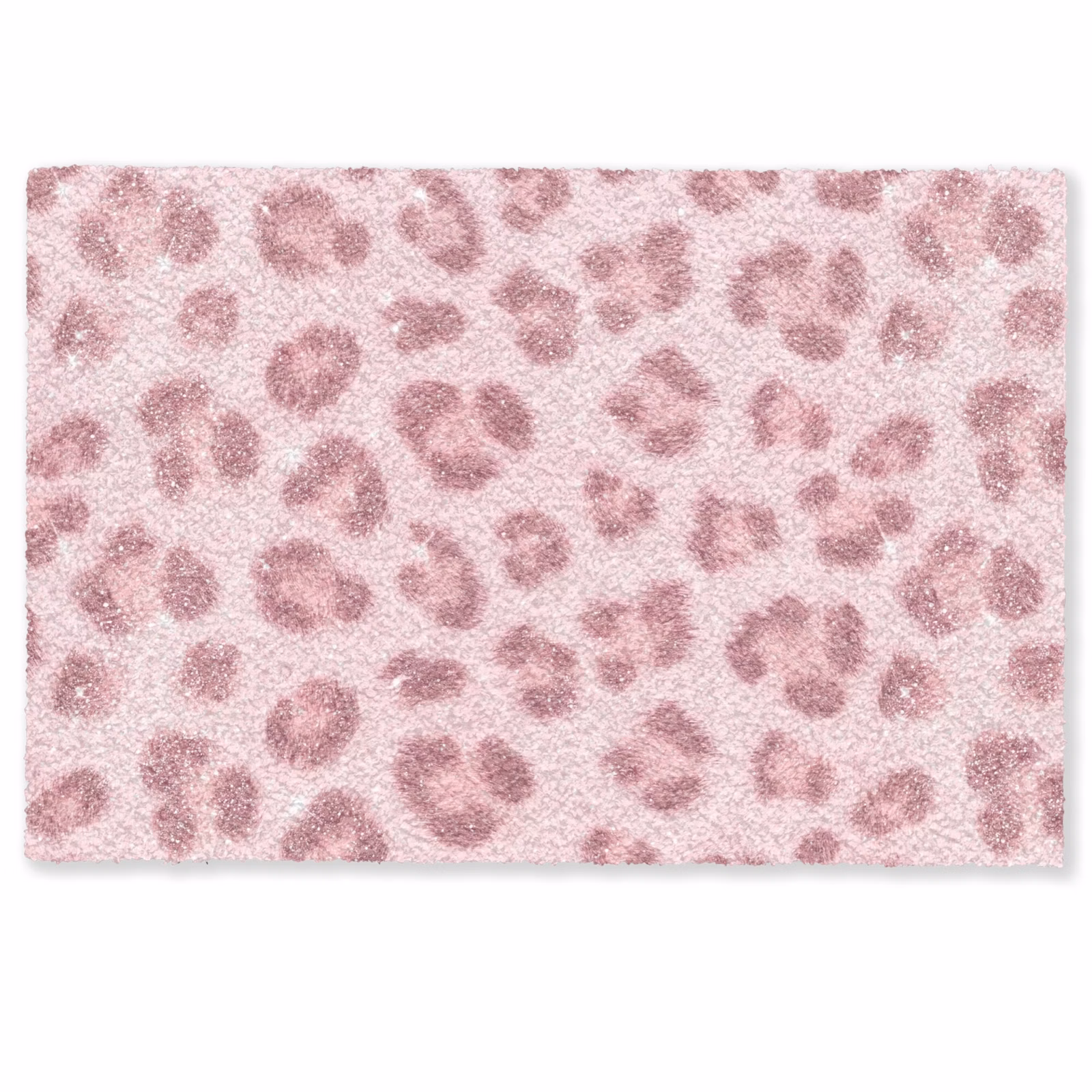 Deurmat - Roze dierenprint - Glitter — 1