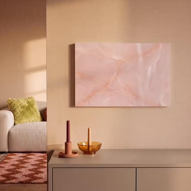 Canvas schilderij - Textuur - Roze - Patroon — 2