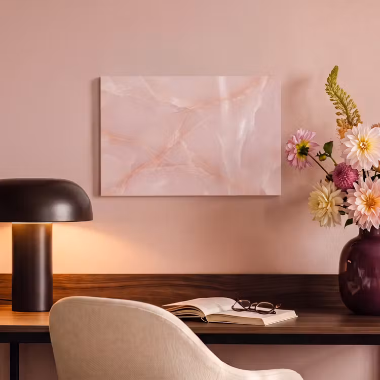 Canvas schilderij - Textuur - Roze - Patroon — 6