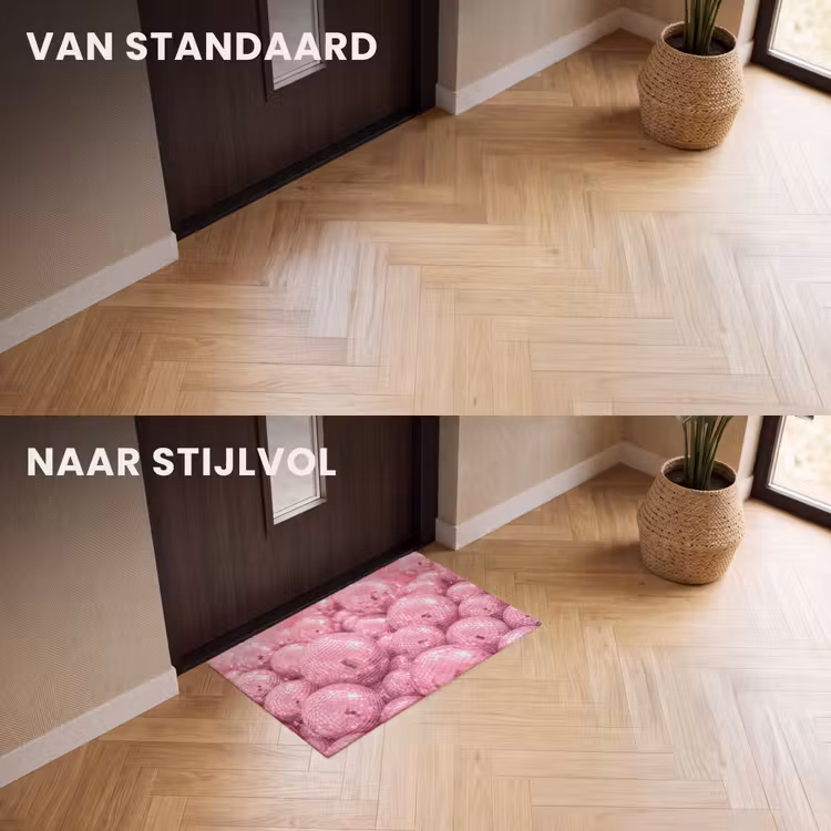 Deurmat - Roze disco ballen — 3