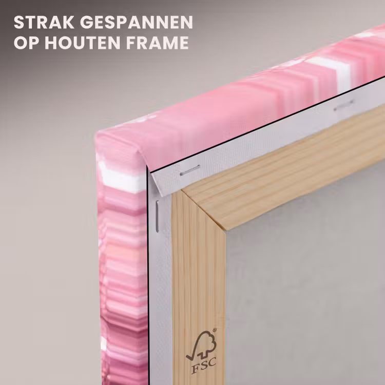 Canvas schilderij - Roze disco ballen — 7
