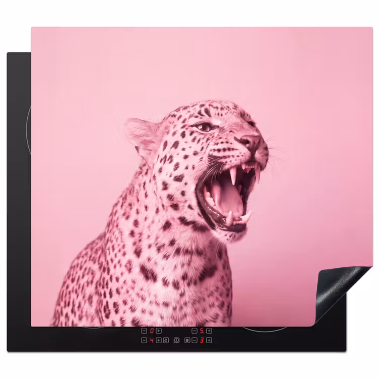Inductie beschermer - Roze kat - Modern — 1