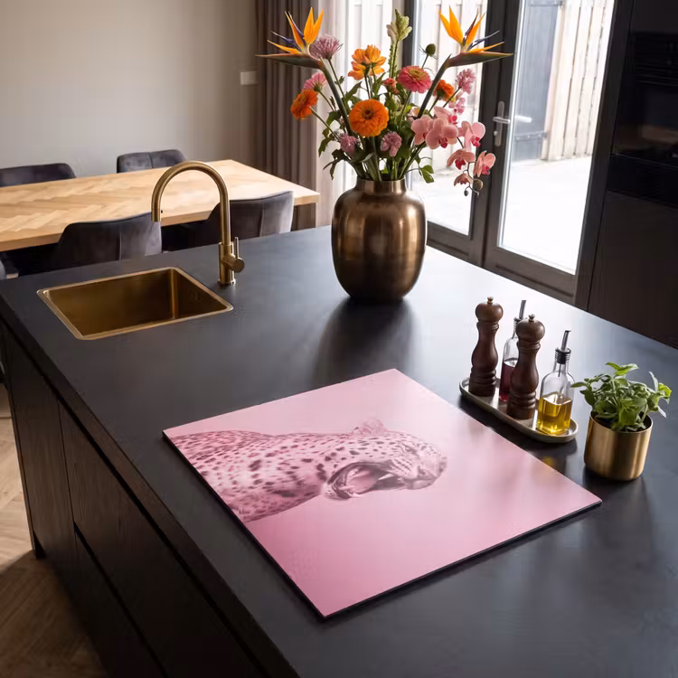 Inductie beschermer - Roze kat - Modern — 5