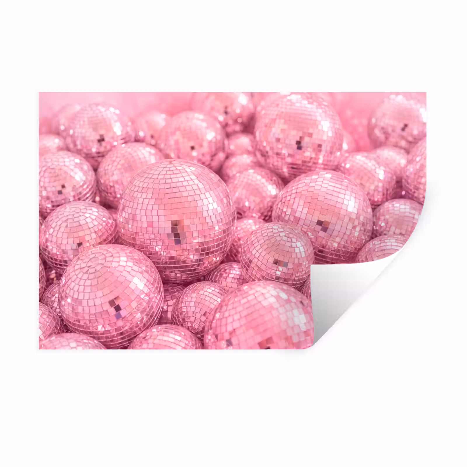 Muursticker - Roze disco ballen — 1