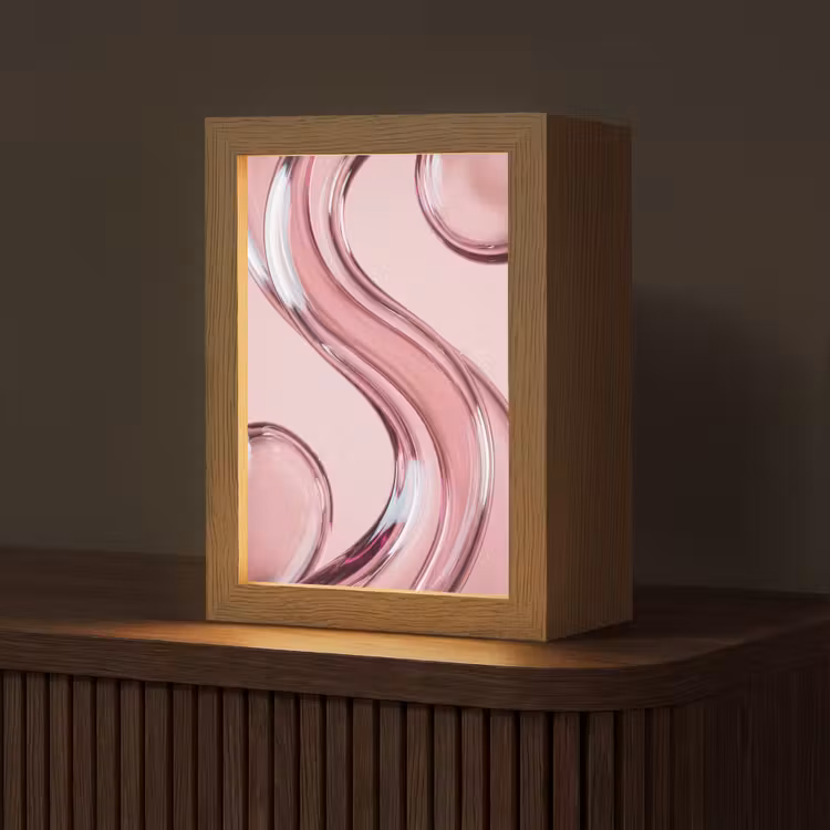 Gepersonaliseerde Lightbox - Vorm - Abstract - Roze — 1