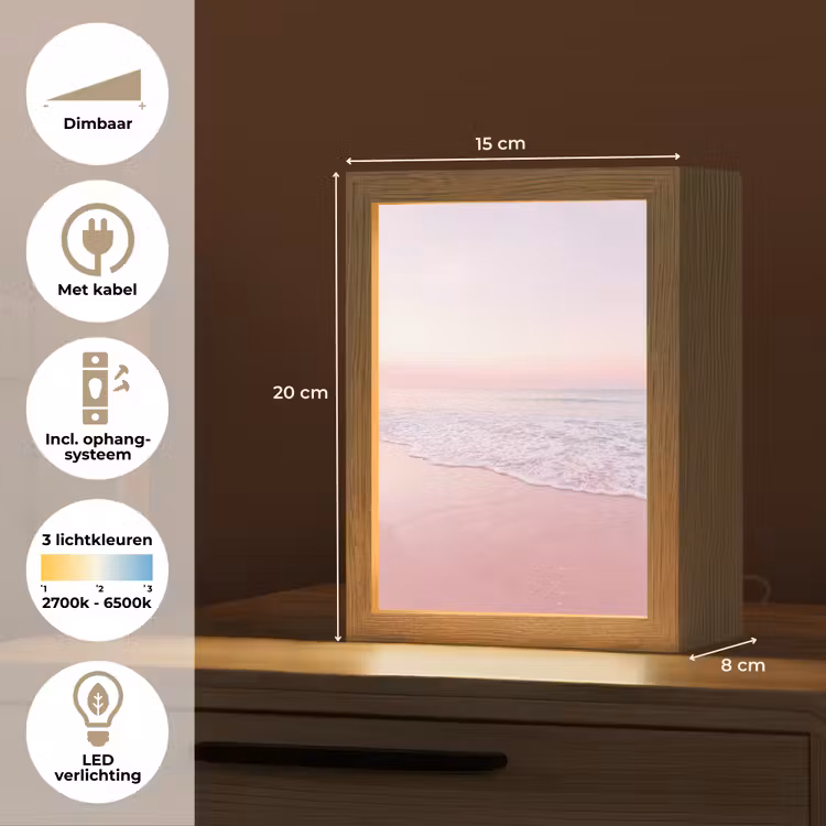 Gepersonaliseerde Lightbox - Water - Golven - Natuur — 7