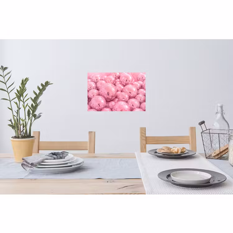 Muursticker - Roze disco ballen — 3
