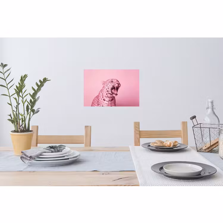 Muursticker - Roze kat - Modern — 3