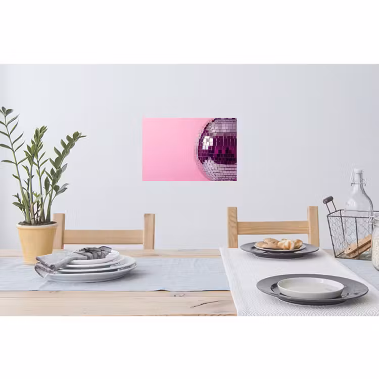 Muursticker - Spiegelbal - Zilver - Modern — 3