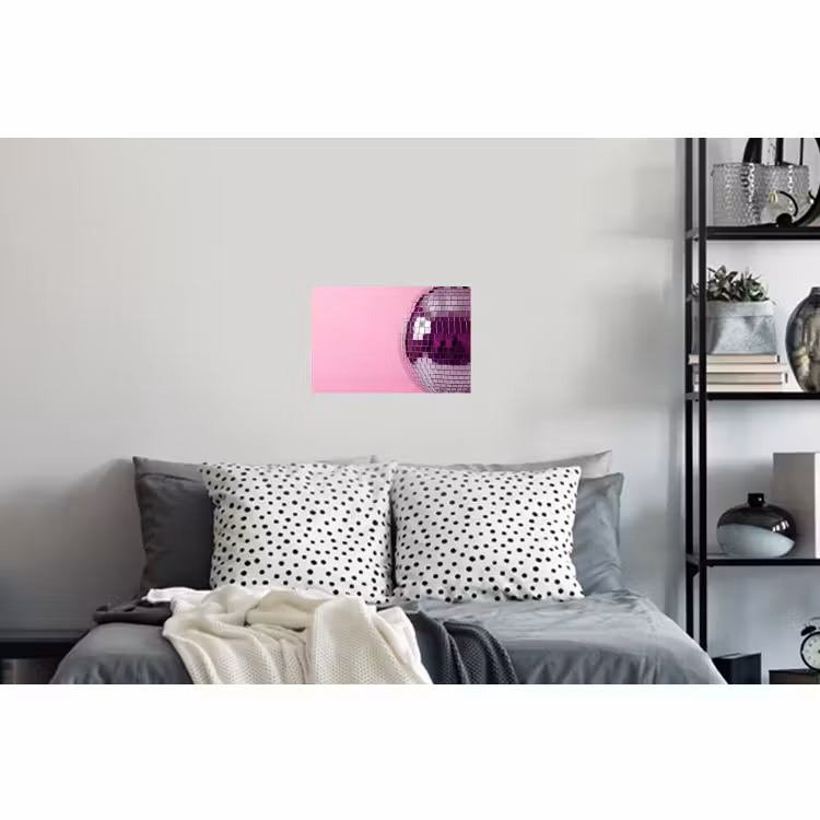 Muursticker - Spiegelbal - Zilver - Modern — 5