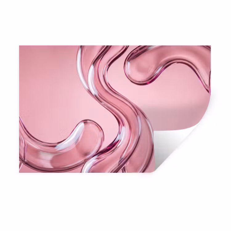 Muursticker - Vorm - Abstract - Roze — 1
