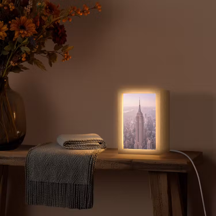 Gepersonaliseerde Lightbox - Stad - Gebouw - Roze — 3